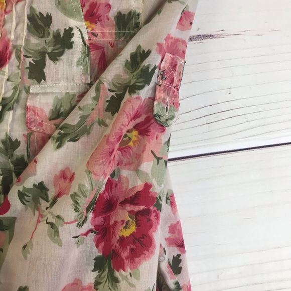 Eden + Olivia Floral Rose Button Up Blouse - Picture 5 of 7